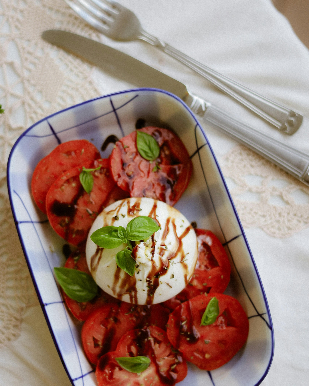 Burrata met ingelegde vleestomaat