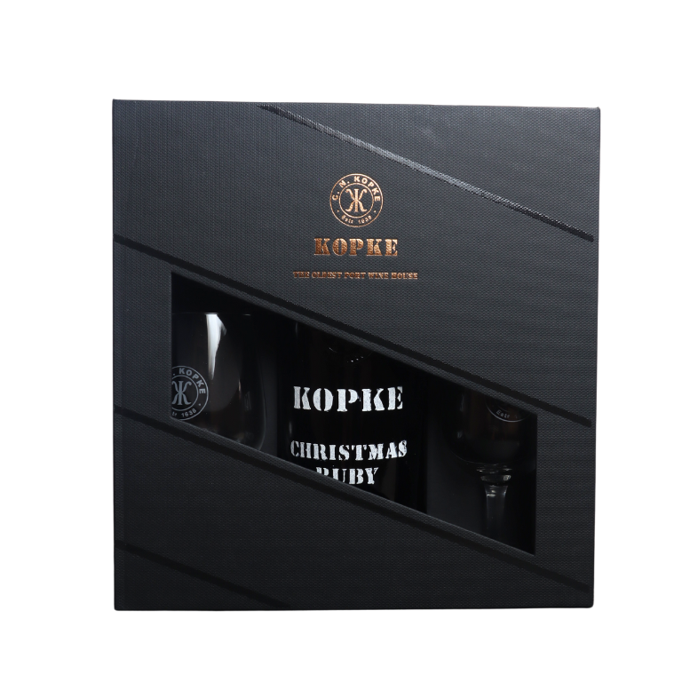 Kopke Christmas Special Ruby Port – Geschenkdoos met 2 Glazen