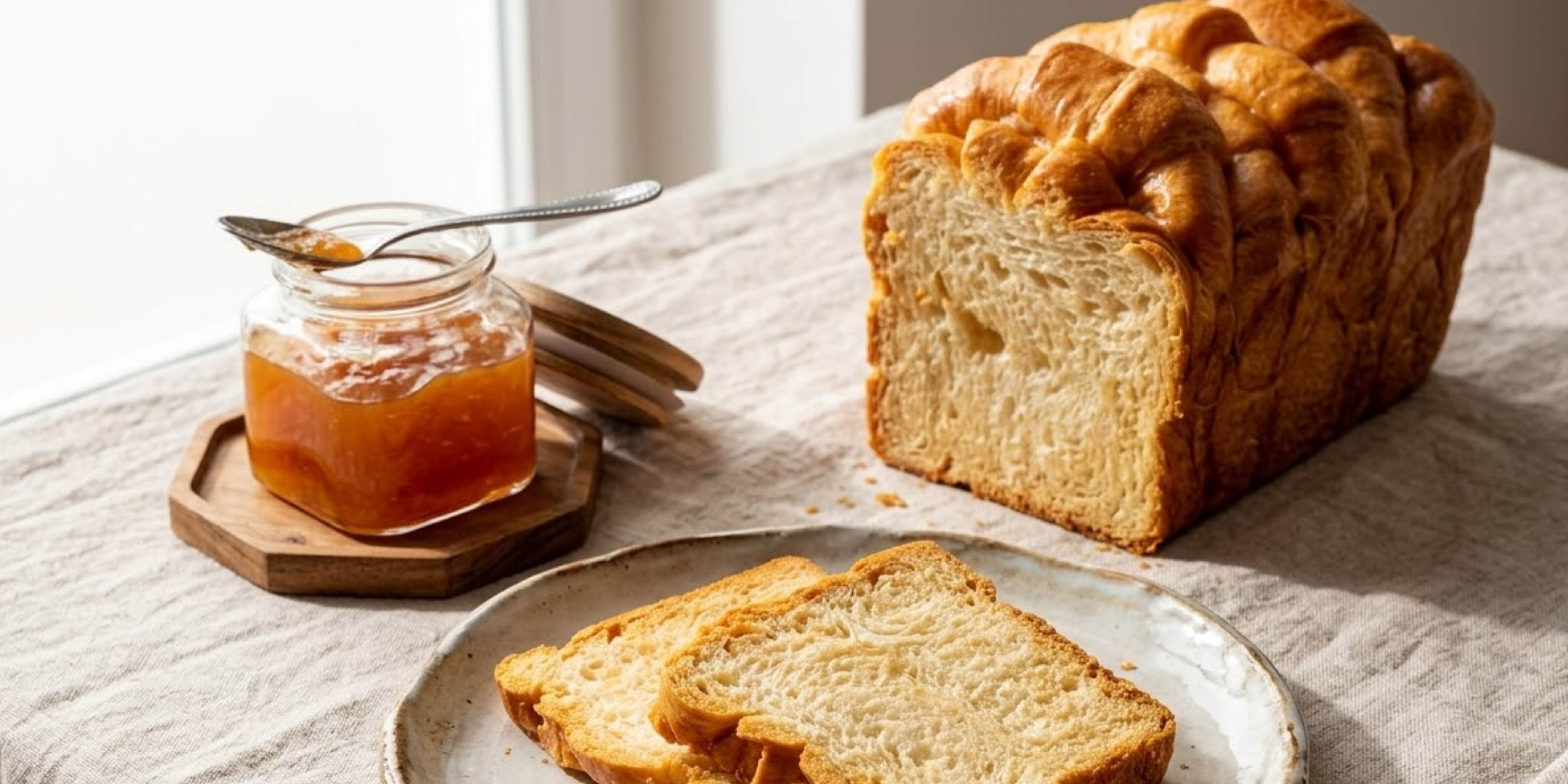 Croissantbrood voor de paasbrunch