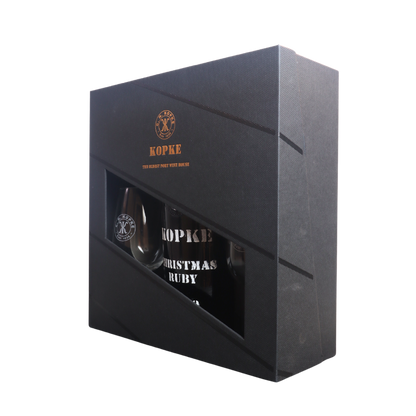 Kopke Christmas Special Ruby Port – Geschenkdoos met 2 Glazen