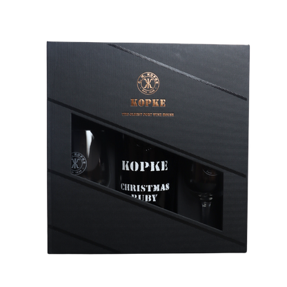 Kopke Christmas Special Ruby Port – Geschenkdoos met 2 Glazen